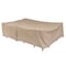 Modern Leisure Basics Rect/Oval Patio Table & Chair Set Cover, 115 in. L x 76 in. W x 3 in. H, Khaki 8576A - alternate 1